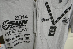 Sun Ride Day shirts